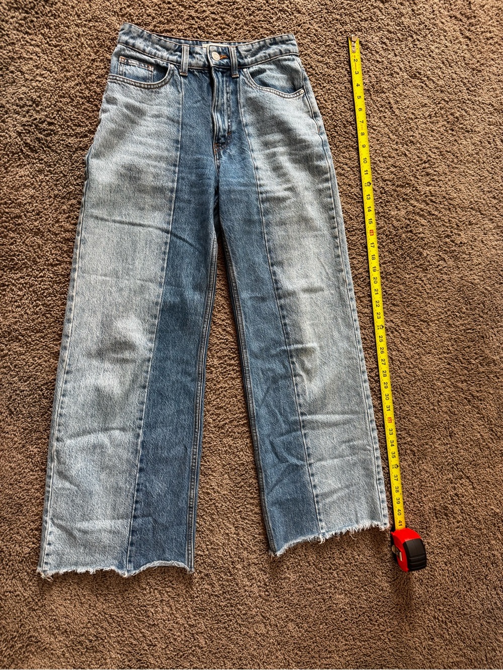 Cotton on Two-Tone Light Blue relaxed wide leg Jean